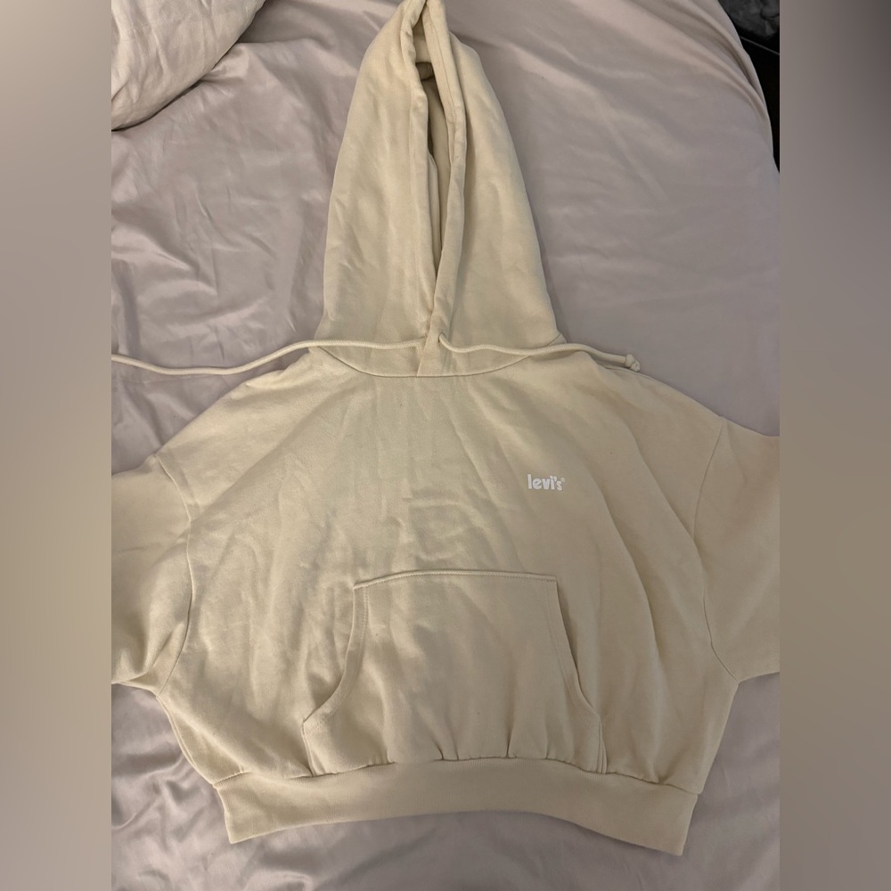Levi's Off-White hoodie cropped